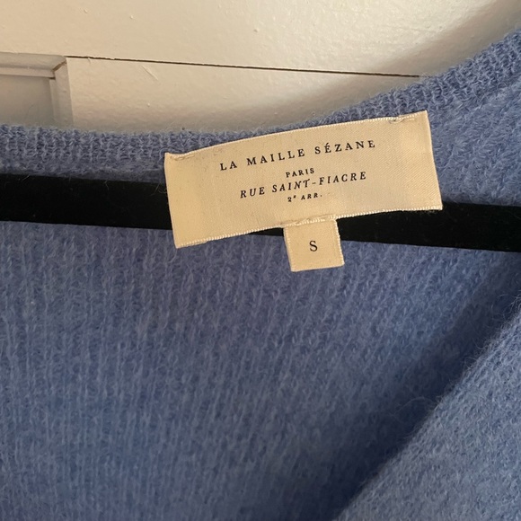 Sezane Barry Cardigan, Blue Size S - Picture 3 of 6